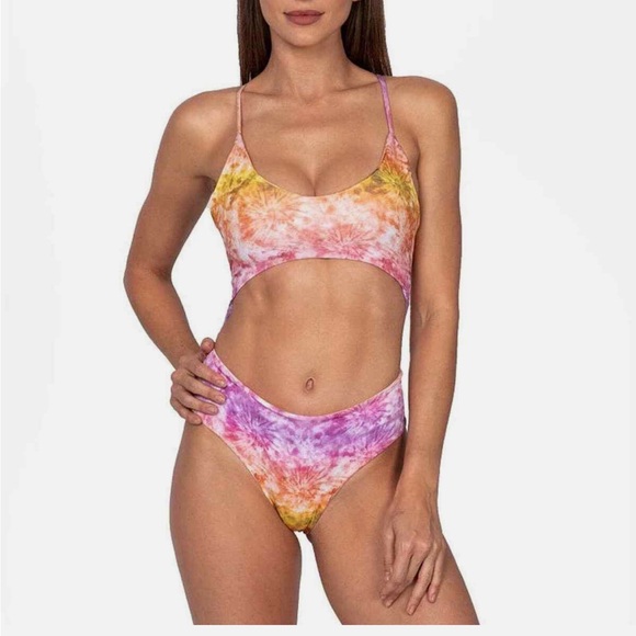 Ayra Swim Serenity Multicolored One Piece Swimsuit Small - Picture 2 of 6